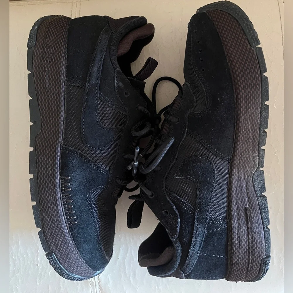 Nike Air Force 1 Wild 'Velvet Brown' Black Sneakers size 6.5